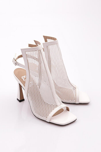 DGN White Patent Leather 71013535   - Women's Back Tie Heeled Evening Shoes
