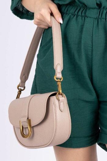 David Jones Women's strap shoulder bag powder