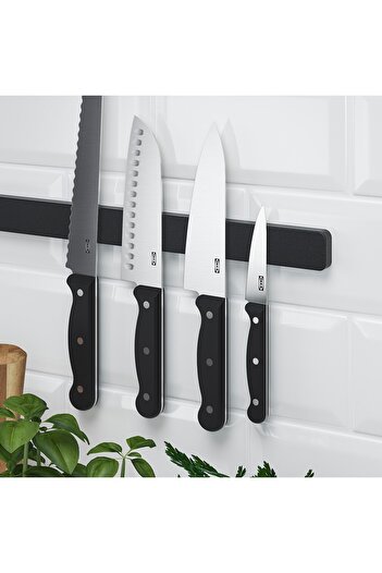 erorex Magnetic knife rack, black, 38 cm