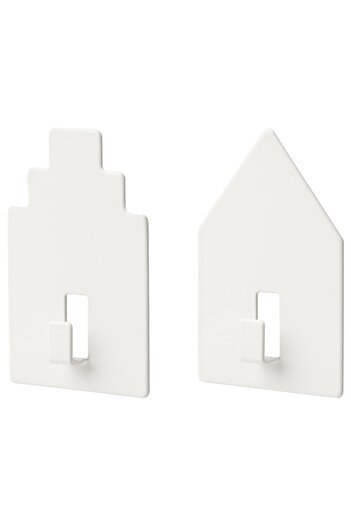 erorex Hook, self-adhesive, house/white