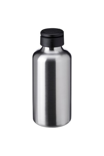 erorex Water bottle, stainless steel/black, 0.7 l
