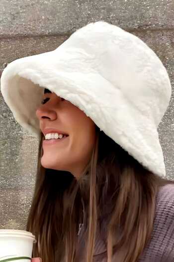 Trenderrs Women's Plush Bucket Hat