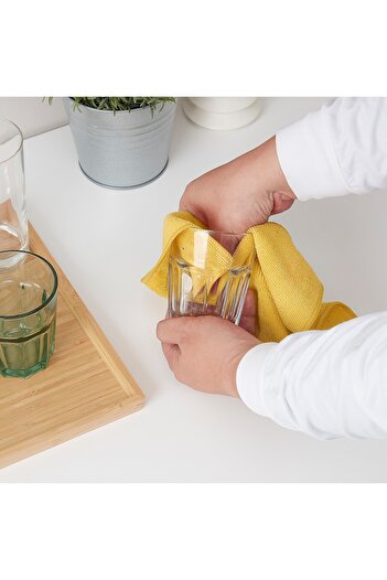 erorex Microfiber cloth, green blue/yellow, 28x28 cm