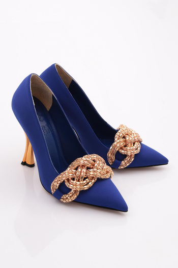 DGN 165 Women's Big Buckle Heeled Shoes