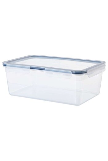 erorex Food container with lid, rectangular/plastic, 5.2 l