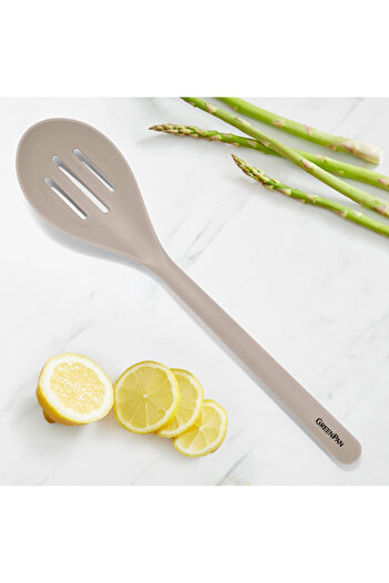 Greenpan Silicone Perforated Spoon – Beige