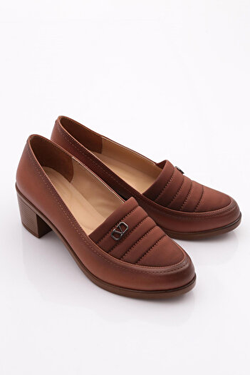 DGN 23042 Model Tan Women's Heeled Shoes