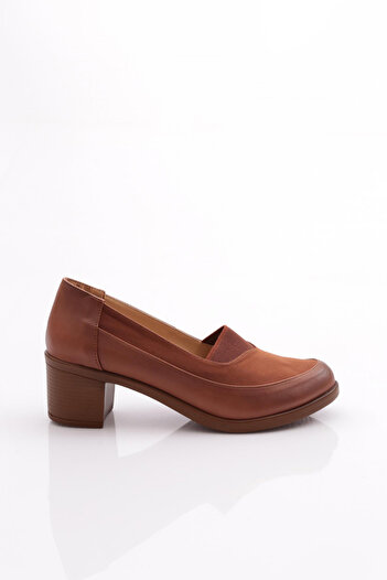 DGN Tan Women's Heeled Shoes - 341333648