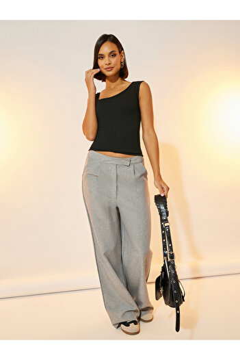 Take Two By Styli Fitted Asymmetrical Neck Tank