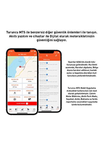 Turuncu Motosiklet Takip Cihazı ( 24 Aylık )
