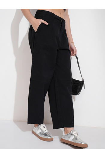 Tokyo Talkies By Styli Mid Rise Wide Leg Trousers