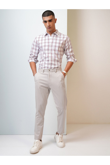 Highlander By Styli Mid Rise Regular Fit Chino Trousers