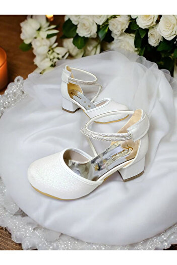 PATİK BEBE Girl's Color Little Heels Stone Adhesive Cirtli Evening Shoes
