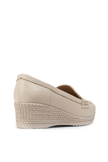 Deery Cream Color Daily Wedge Heel Women's Shoes