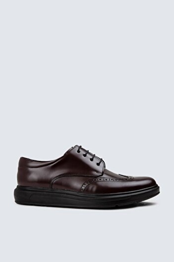 Deery Genuine Leather Claret Red Comfort Casual Men's Shoes