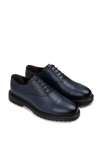 Deery Genuine Leather Blue Men's Casual Shoes