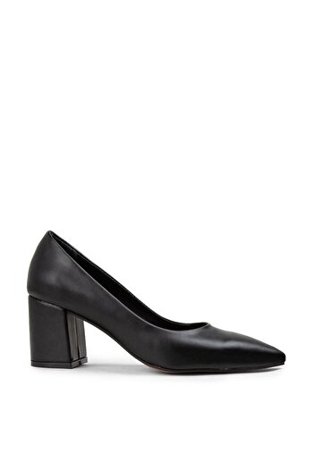 Deery Black Casual Heeled Women's Shoes