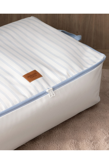 Madame Coco White/Light Blue Nuage 2-Piece under Base Storage Bag