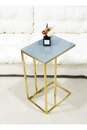 sharpdo Square Coffee Table, Simple Modern Living Room, Home Tempered Glass, Light Luxury Style Side Table