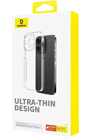 Baseus Lucent Series Phone Case for iP 15 Pro Clear