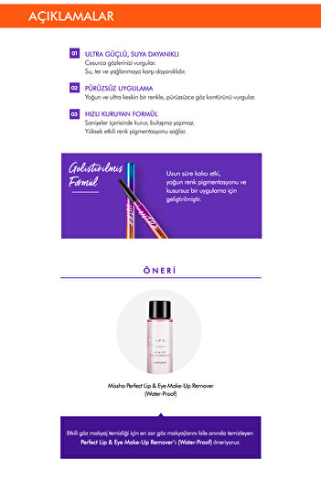 Missha Suya Dayanıklı Kalıcı Jel Göz Kalemi Ultra Powerproof Pencil Eyeliner [Brown]