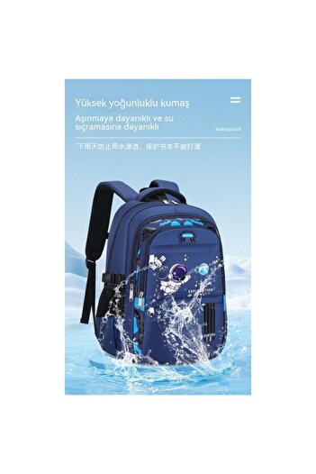 SilkRoute Erkek Çocuklar Için Su Geçirmez Ve Omurgayı Koruyan Okul Çantası