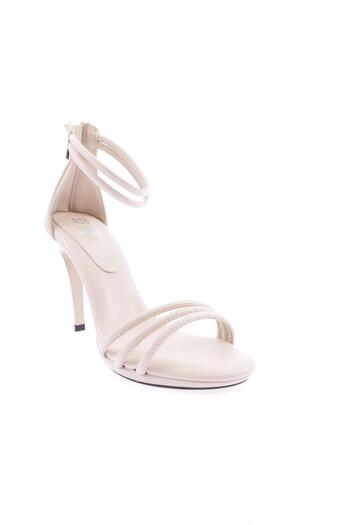 DGN 7631-23y Beige Women's Heeled Shoes