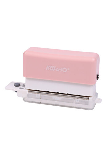 Choice 6-Hole Pink KW-triO 6-Hole Paper Punch Handheld Mini Puncher Support Multiple 20/26/30 Hole Punching