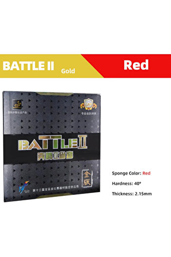 Choice Gold 40 Red 729 Friendship Battle 2 Gold Table Tennis Rubber Tacky Professional Pimples-in Ping Pong