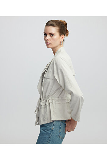 İpekyol Unlined Jacket with Adjustable Waist