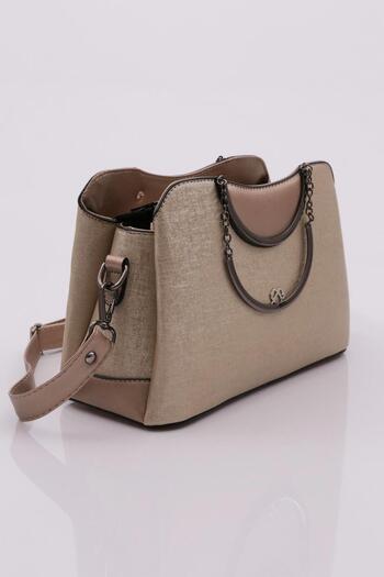 DGN 2745 Gold Taycan Women's Shoulder and Arm Bag