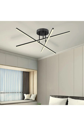 Choice مصباح سقف جديد باللون الأبيض الدافئ بدون قابس CZ013-Black 2024 مصباح LED عصري إسكندنافي لغرفة المعيشة وغرفة الطعام