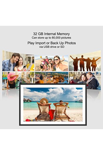 Choice European standard YM102 Frameo Digital Picture Frame 10.1 Inch 32GB Smart WiFi Digital Photo Frame w