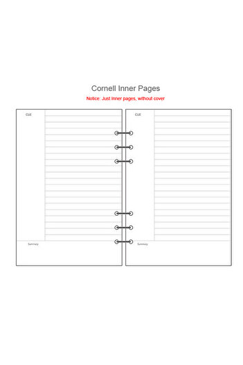 Choice A7 Cornell A5 A6A7 45 Sheets Loose Leaf Notebook Refill Spiral Binder Inner Page Weekly Monthly To D