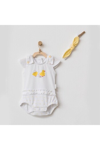 andywawa Happy Chicky Baby Jumpsuit Set - AC21573R