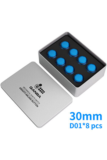 Choice Clear Blue D01 Qanba Gravity KS Mechanical Shafts Silent Pushbutton 24mm/30mm Arcade Button Snap-in