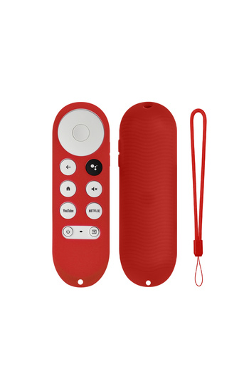 Choice Non Glow Red Google TV Remote Silicone Case Google TV Voice Remote Shockproof Silicone Protective Ca