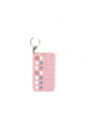 Choice Pink Portable Daily Plan Board Home Chore Chart Keychain Daily Schedule Keyring Chore Chart Key Chai
