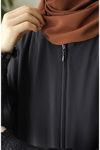 suhneva Didar Bat Sleeve Abaya Ferace Smoked