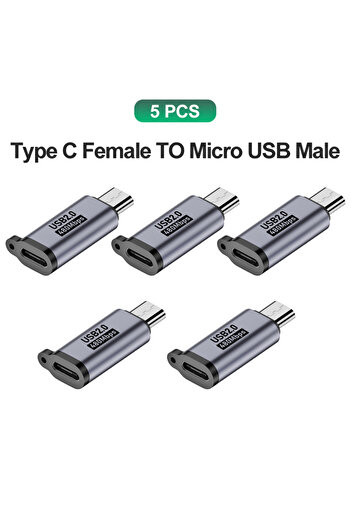 Choice 5x C to MicroUSB USB Type-C Adapter Type C To Micro USB Male To USB C female Converters For Xiaomi S