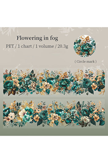 Choice S21859-2 200cm/Roll PET Tape Flowers Four Seasons Series Plant Landscaping Handbook DIY Material Loo