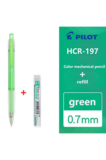 Choice Green 1Set PILOT COLOR ENO Mechanical Pencil HCR-197 Erasing 0.7mm Student Drawing Pencil Sketch Com