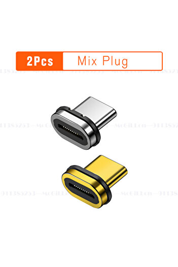 Choice 2Pcs Plug Mix USB4.0 Thunderbolt3 Magnetic USB C To Type C Adapter 140W 40Gbps Fast Charging Magnet