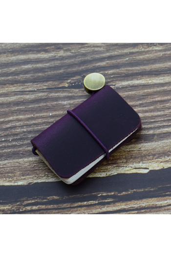 Choice Purple 1pc Tiny Leather Notebook Pocketbook Sketchbook Mini Vintage Retro Cute Kawaii Portable Daily