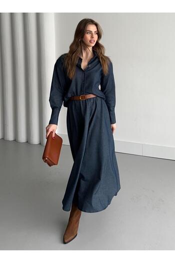 Laluvia Denim Skirt and Shirt Set - Kassel