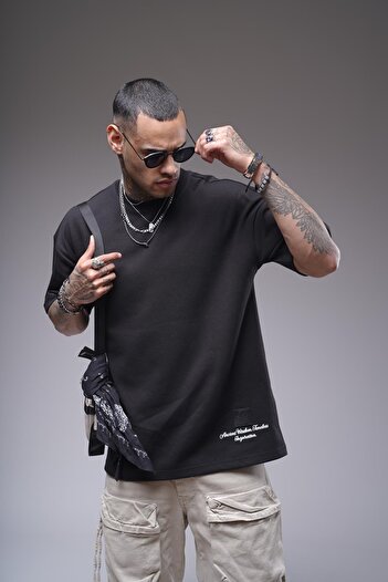 king brich Μπλουζάκι Unisex με λαιμόκοψη με στάμπα διπλής όψης