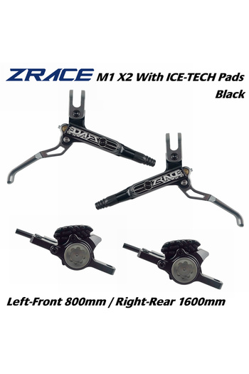Choice X2 ICE Pads Black ZRACE M1 X2 / X4 Mountain Bike Hydraulic Brake,Full CNC Lightweight, Oil Pressure