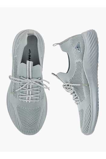 Oaklan by Shoexpress Textured Lace-Up Sports Shoes with Pull Tabs