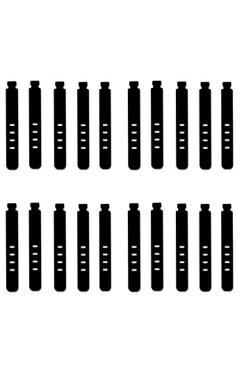 Choice Black-20PCS 4/12/20PCS Cable Organizer Ties Clip Charger Cord Management Silicone Wire Manager Mouse