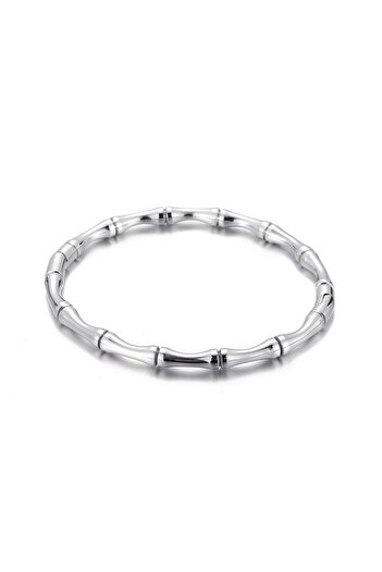 Chavin Gray 4 Mm. Thin Handcuffs Pattern Steel Bracelet - Et77By